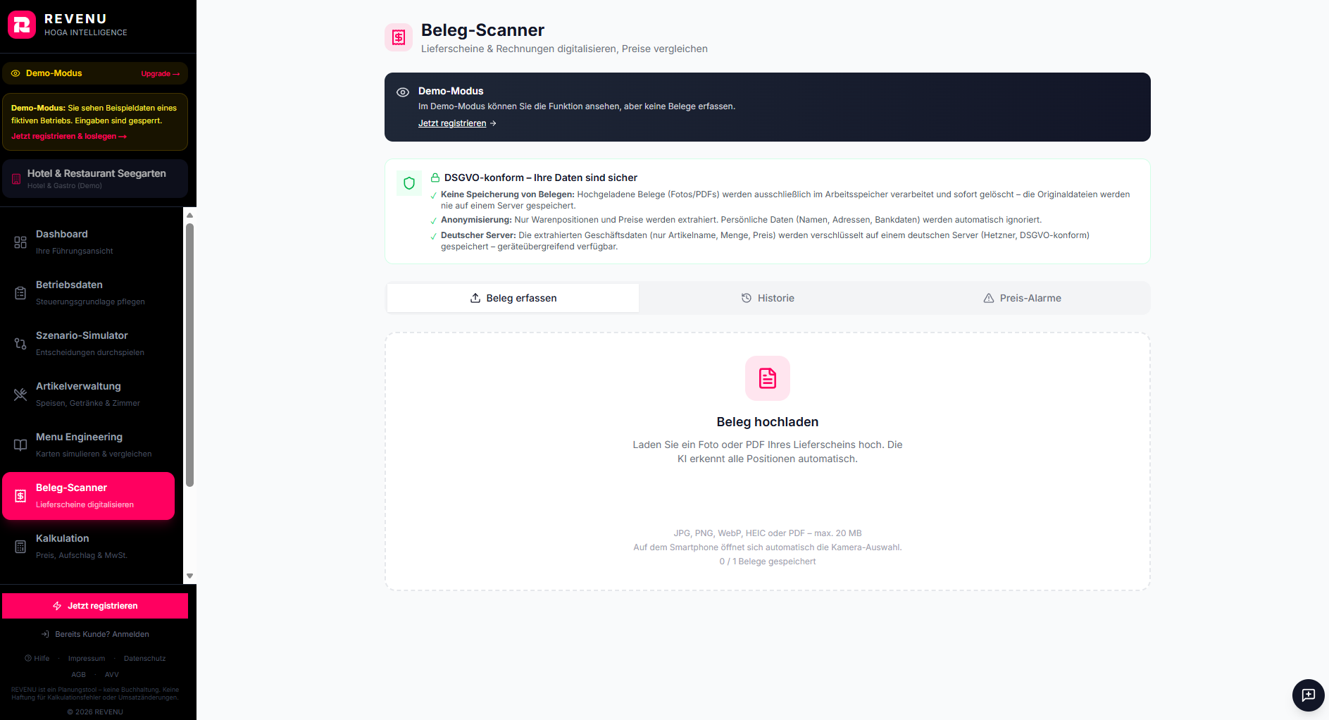 REVENU Belegverwaltung